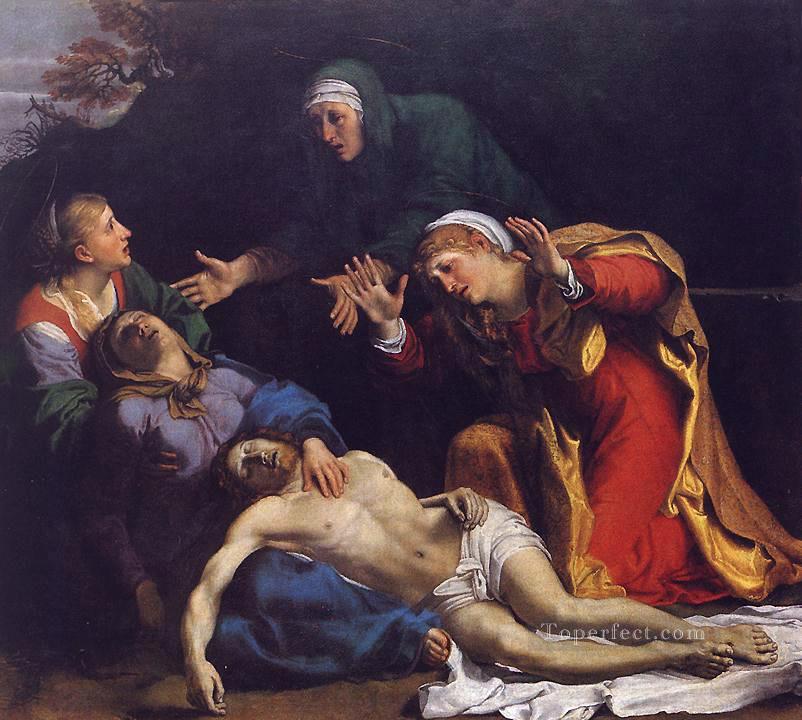 Lamentation of Christ Baroque Annibale Carracci Oil Paintings